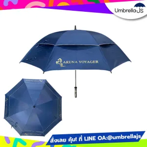 ร่มกอล์ฟ 30 นิ้ว 2 ชั้น สกรีนโลโก้ Aruna Voyager