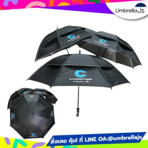 ร่มกอล์ฟ 30 นิ้ว Chokdeetabien สีดำ